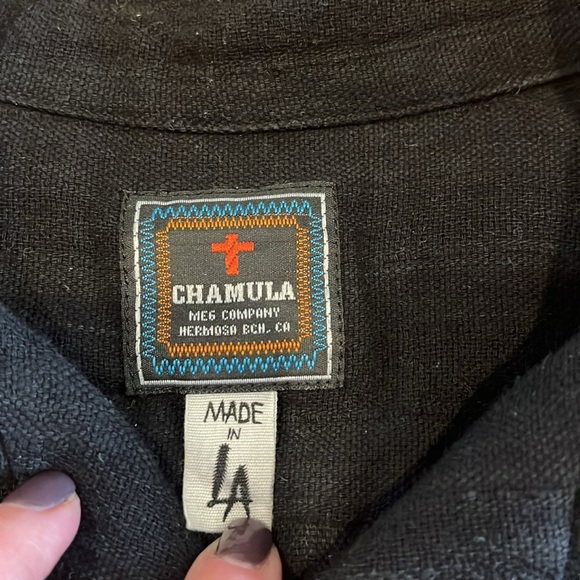 CHAMULA size medium button down mens shirt - Picture 2 of 5